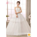 White bridal new design off-shoulder ball gown princess wedding dress